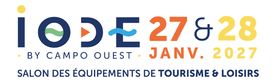 Logo du salon IODE 2027 à Vannes, où Mélissa Purucker présente le nettoyeur vapeur sèche Vapodil sur le stand B03